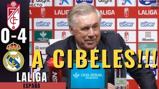 El CAMPEÓN Golea y Celebrará Mañana en CIBELES! | ANCELOTTI Rueda de Prensa| GRANADA 0-4 REAL MADRID