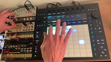 Korg Volca Trio + Ableton Push 3 Jam