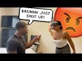 Telling My Girlfriend To SHUT UP Prank GONE WRONG