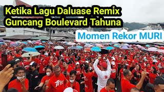 Lagu Daluase Remix Guncang Ribuan Orang di Boulevar Tahuna Waktu Rekor MURI