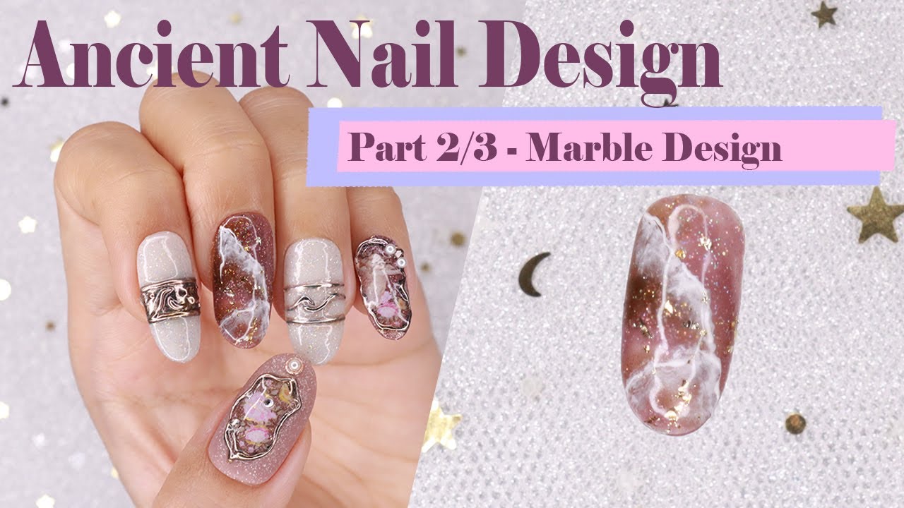 Tutorial Membuat Marble Nail Art yang cantik  -Vintage Marble Nail Art Design [Part 2/3]