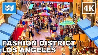 [4K] Santee Alley Shopping Market in Downtown Los Angeles, California USA Walking Tour 🎧