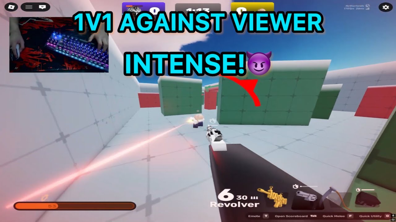 Intense 1v1 against one of my Insane Viewers (Roblox Rivals) - YouTube