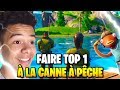 Je ''TENTE" de FAIRE TOP 1 SEULEMENT AVEC la CANNE A PÊCHE SUR FORTNITE CHAPITRE 2