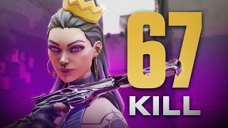 VALORANT 67 KILL REKORUMU KIRDIM!! HİLE DEDİLER!! (Valorant Dereceli)