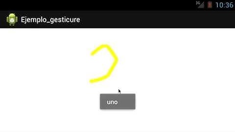 Tutorial Crear y reconocer gestos con Gesture View (GestureOverlayView) en Android