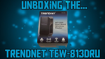 TRENDnet TEW-813DRU wireless AC router unboxing