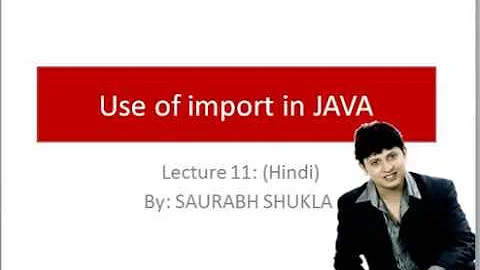 Lecture 11 Use of import in Java Hindi