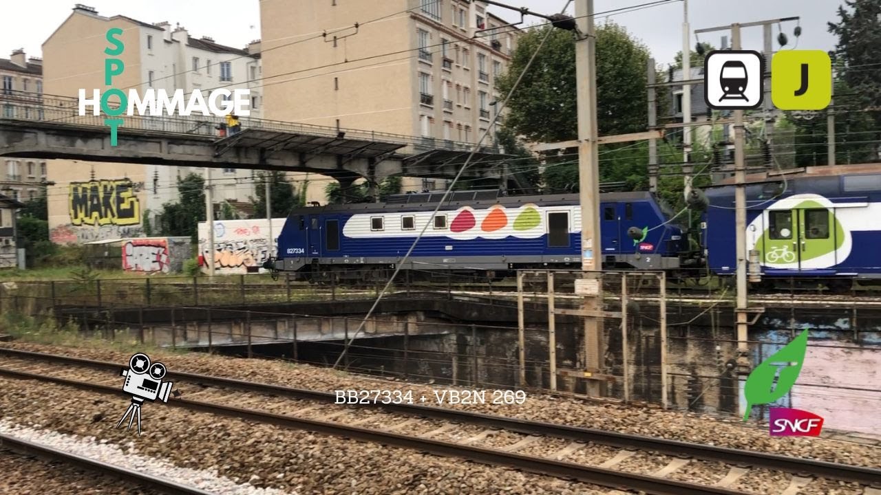 Transilien Ligne J BB27334 et VB2N 269, Transilien SNCF