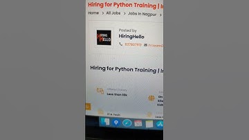 Python Intern jobs in Jaipur | #hiring #jobs #python #ai #hiringhello #shorts #itjobs #short #aijobs