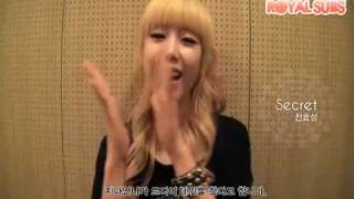 [ROYALSUBS] G.Na Debut Messages - U33, Hy0sung, Yub1n 100719