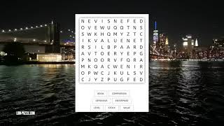 Relaxing Music with Investor Word Search Puzzle [Powered by Lion-Puzzle.com] screenshot 5