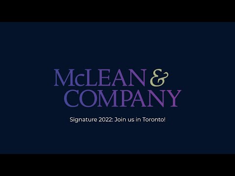 McLean & Company Signature Conference 2022