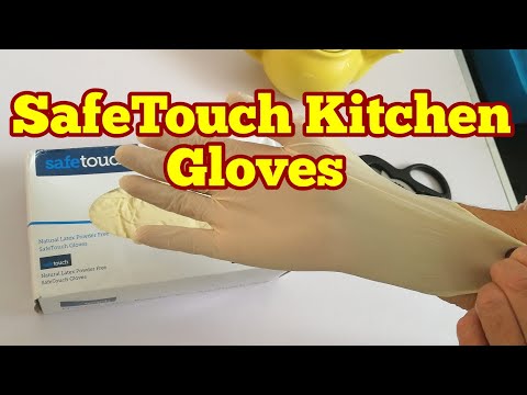 disposable-kitchen-gloves:-safetouch-latex-powder-free-gloves-for-home/-unboxing,-review-&-use