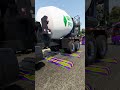 concrete mixer trucks vs Speed Bumps #short #beamng #beamngdrive #trucksvs