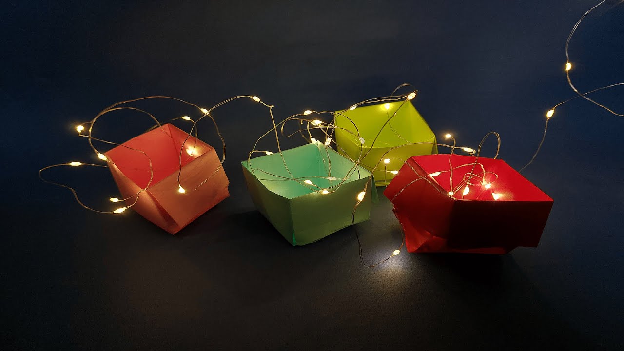 DIY Origami Mini Storage Box 📦 - How to make an Origami Mini Storage ...