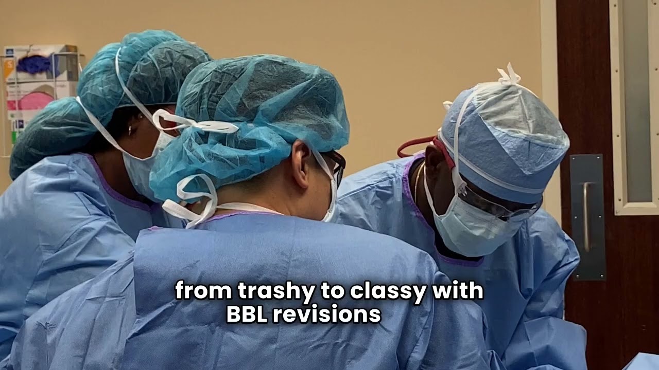 Коррекция и обратная операция BBL (также известная как уменьшение ягодиц)