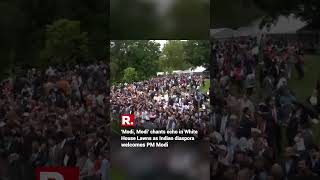 'Modi, Modi' chants echo in White House Lawns as Indian diaspora welcomes PM Modi