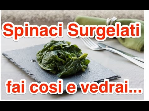 Video: Come Cucinare Gli Spinaci Surgelati?