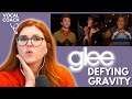 DEFYING GRAVITY I Glee I Vocal coach reacts