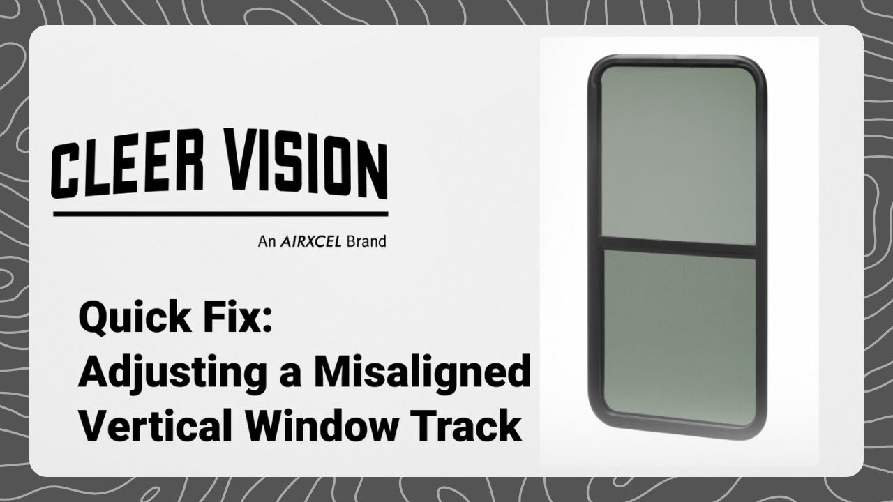Quick Fix: Adjusting a Misaligned Vertical Window Track - YouTube
