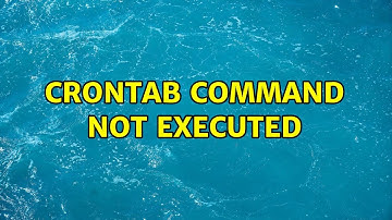 Crontab command not executed