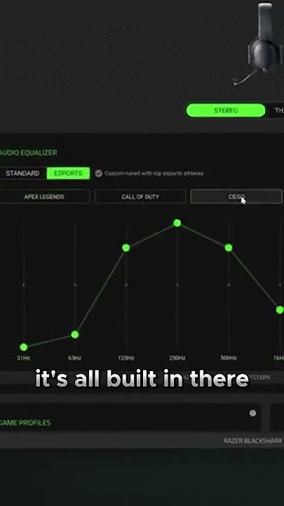 Razer's BlackShark V2 Pro Audio Profiles - New Feature!! #Shorts