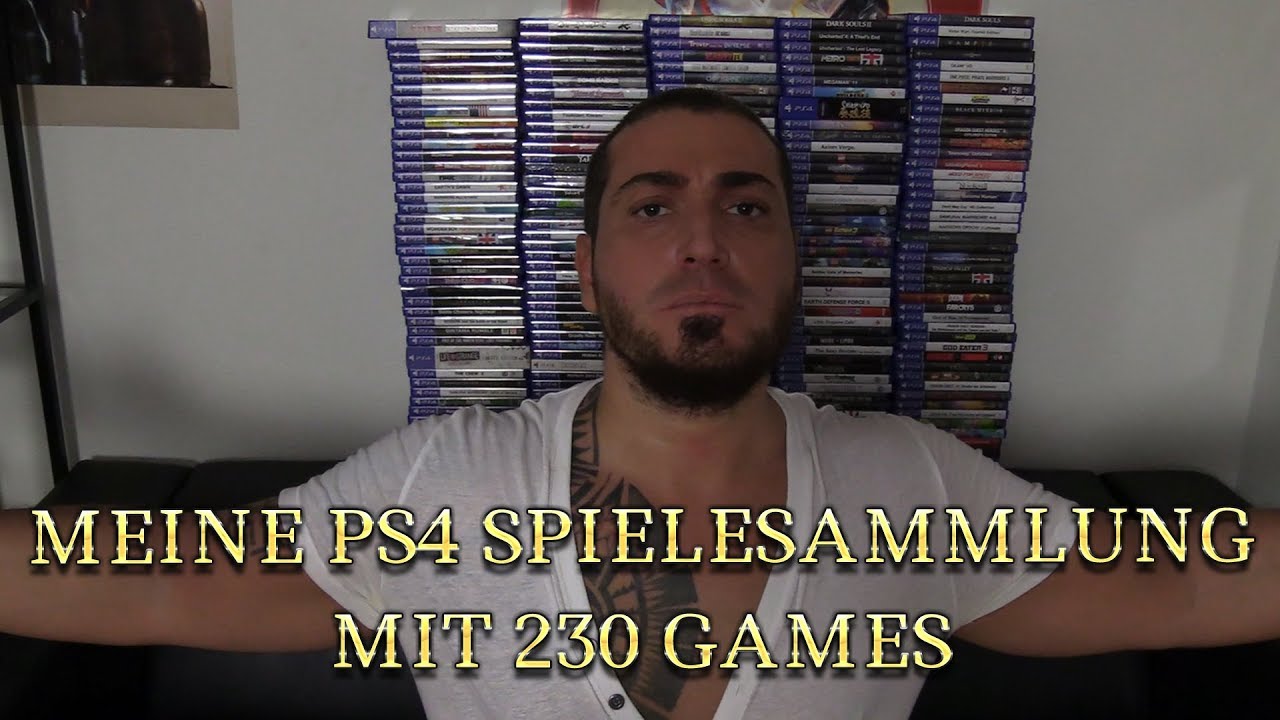Meine PS4 Spielesammlung mit 230 Games