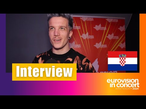Baby Lasagna (Croatia) - Eurovision in Concert 2024 Interview (Amsterdam 13.04.2024)