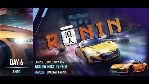 Acura NSX Type S | Ronin | Need For Speed: No Limits | Day 6