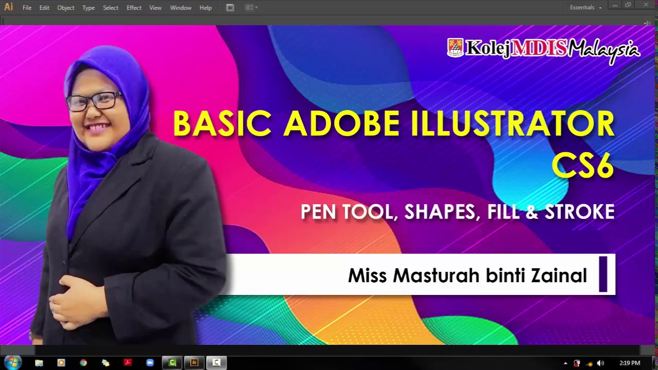 PART 1 BASIC ADOBE ILLUSTRATOR CS 6 - YouTube