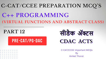 CDAC | CCEE/C-CAT MCQ