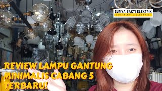 LAMPU GANTUNG MINIMALIS HIAS RUANG TAMU 5+1 BUNGA REVIEW! (MURAH, MEWAH, BERKUALITAS)