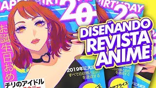 Dibujando y Diseñando una Portada de Revista Anime - Drawing and Designing  an anime magazine cover - YouTube