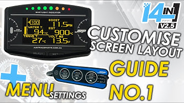 JRP 14in1 Multi Gauge Guide No.1 – Changing Screen Layouts & Accessing Settings Menus