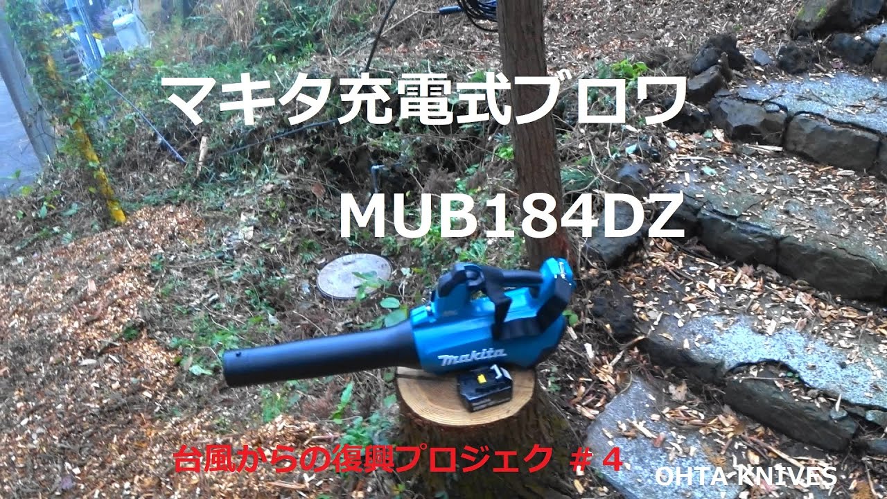 気軽に使える マキタ充電式ブロワ MUB184DZ - YouTube