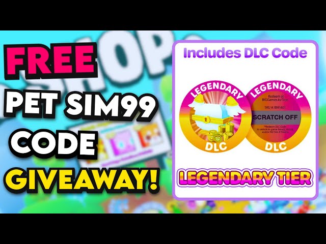 HOW TO GET MERCH DLC CODES in PET SIMULATOR 99! ROBLOX 