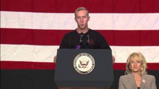 Sole survivor of Granite Mountain Hotshots speaks at memorial