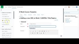 Add a web link in Moodle 4.0