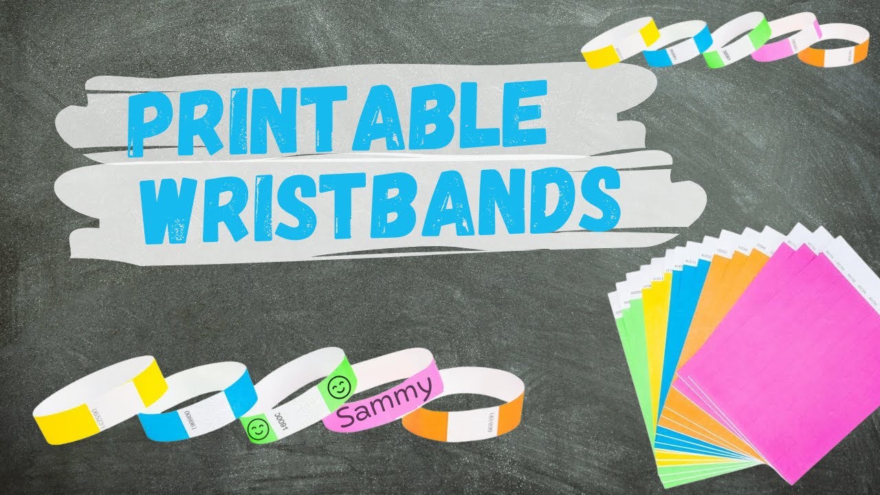 Customizable Printable Wristbands - Teacher DIY - YouTube full-color-paper-wristbands-custom-paper-bracelets-id-c