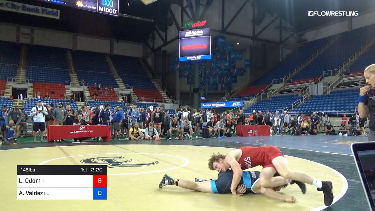 145 Lbs Quarters Luke Odom Illinois Vs Aaden Valdez Colorado