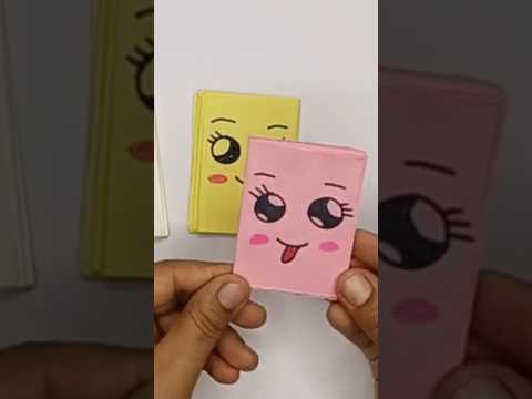 اصنع بنفسك نوت بوك بدون لاصق بدون دباسه 