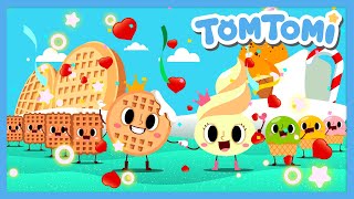 The Waffle Song🧇🍦 | I Love Dessert❤ | Dessert Song | Food Song | Kids Song | TOMTOMI