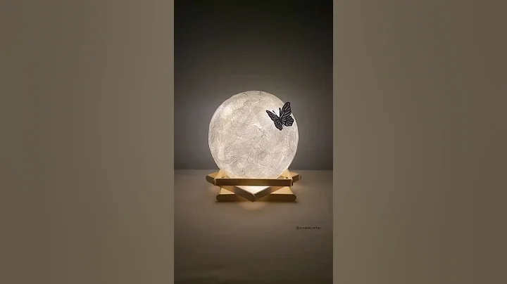 Moon lamp DIY✨ #shorts #gift #decoration #handmade #best #craft #art #ideas #trending #roomdecor thumbnail