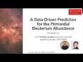 A data-driven prediction for the primordial deuterium abundance - Hongwan Liu, Boston U.