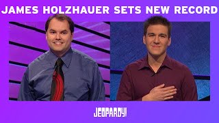 James Holzhauer Beats Roger Craigs Singlegame Winnings Record  Jeopardy