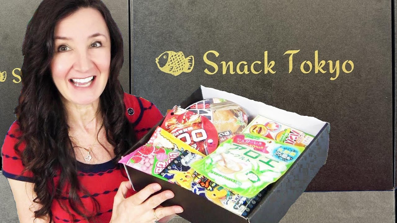 Snack Tokyo Subscription Box Japanese Treats and Candy Taste Test YouTube