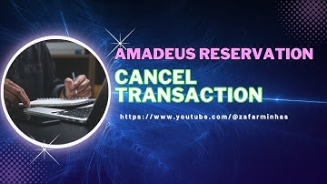 ❌ How to Cancel a Transaction in Amadeus GDS (Step-by-Step)