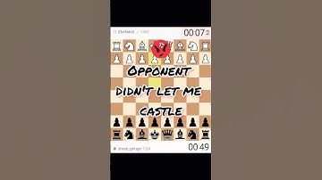 Chess Tactics: Blocking Castling in a Match #chessgame