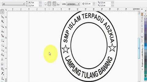 Tutorial corelDRAW X4 - Desain Stempel dengan Mudah